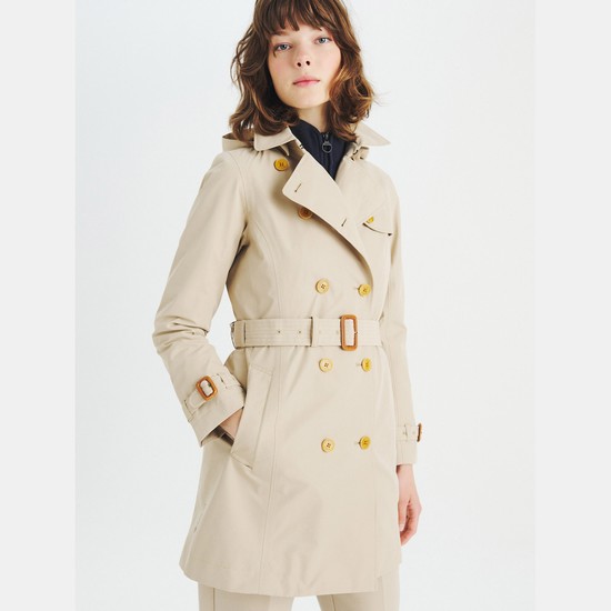 Aigle Gore-tex Trench Coats Women Beige ZA-52894